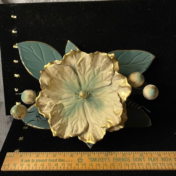 Home Interiors Vintage Flower Decor leaves are all bendable #1361 - Picture 1 of 8